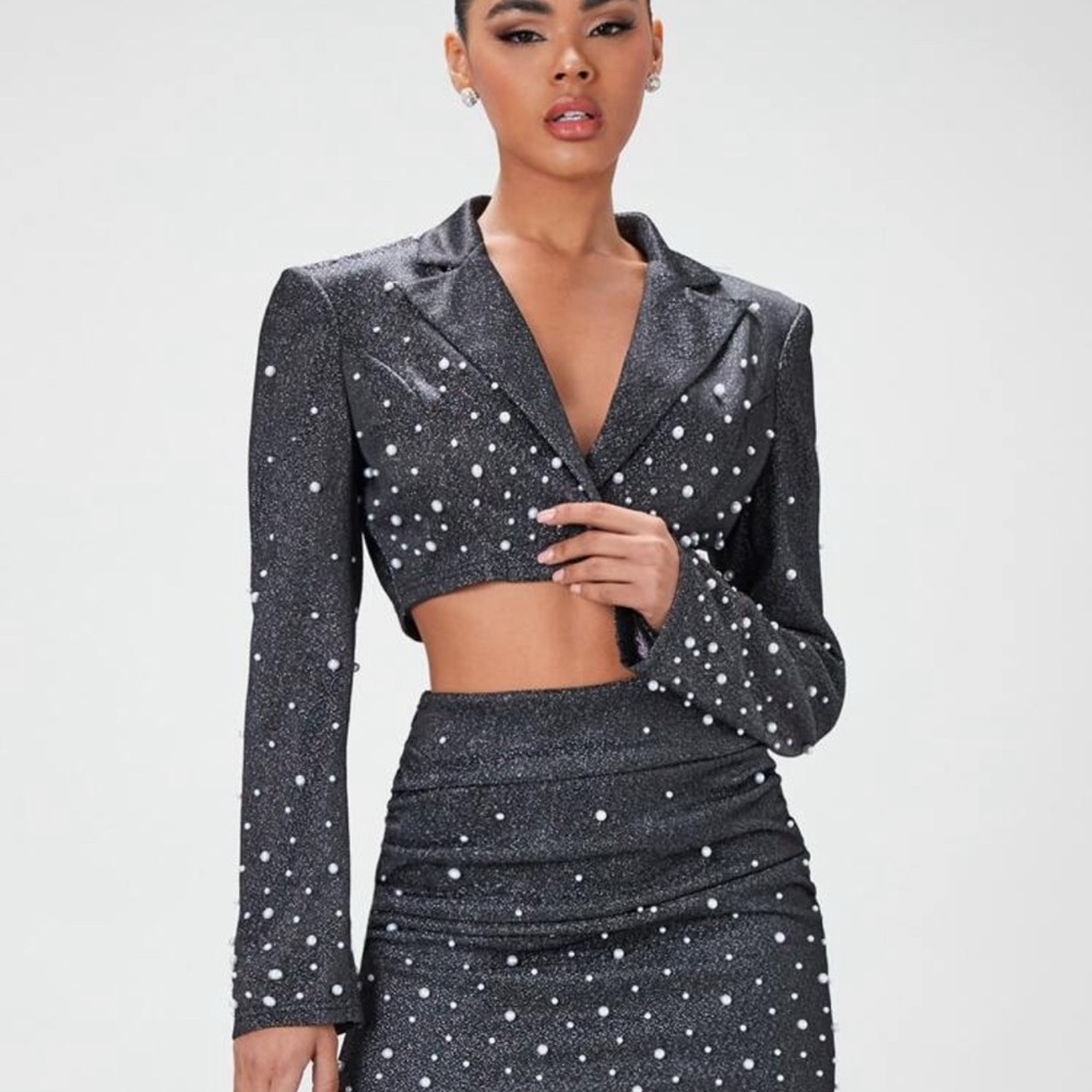 SHEIN Black Sequin Dress
